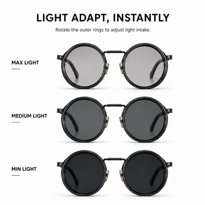 Adjustable Dimming Sun Glasses