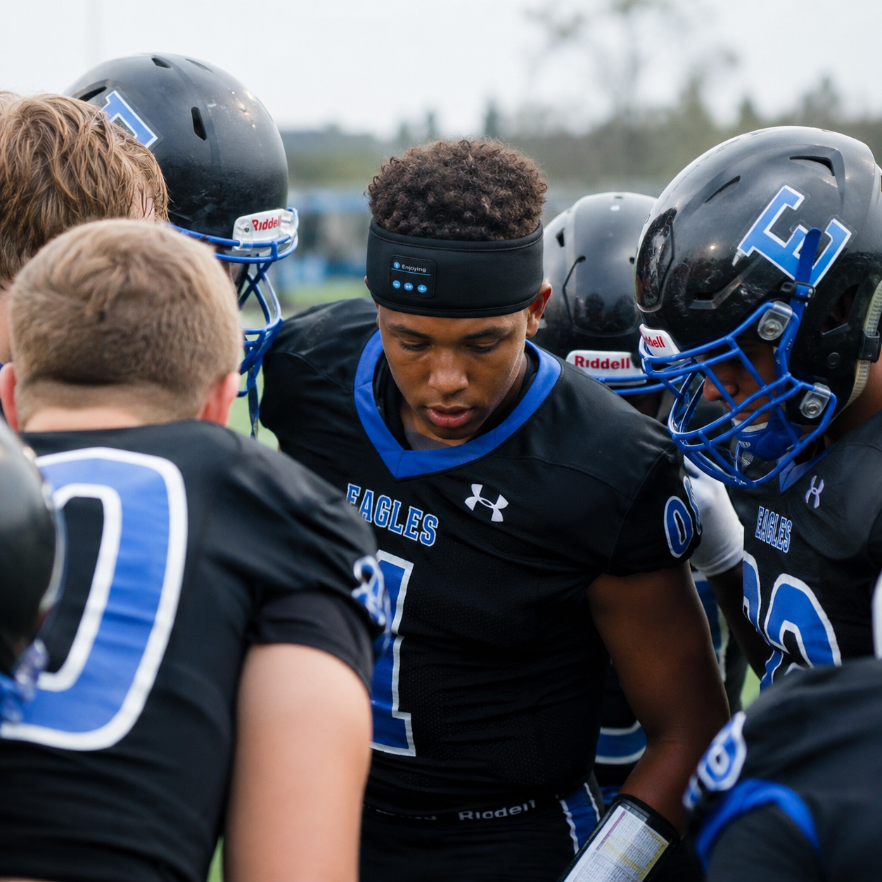 Football Headband Headphones — Fits Inside Your Helmet