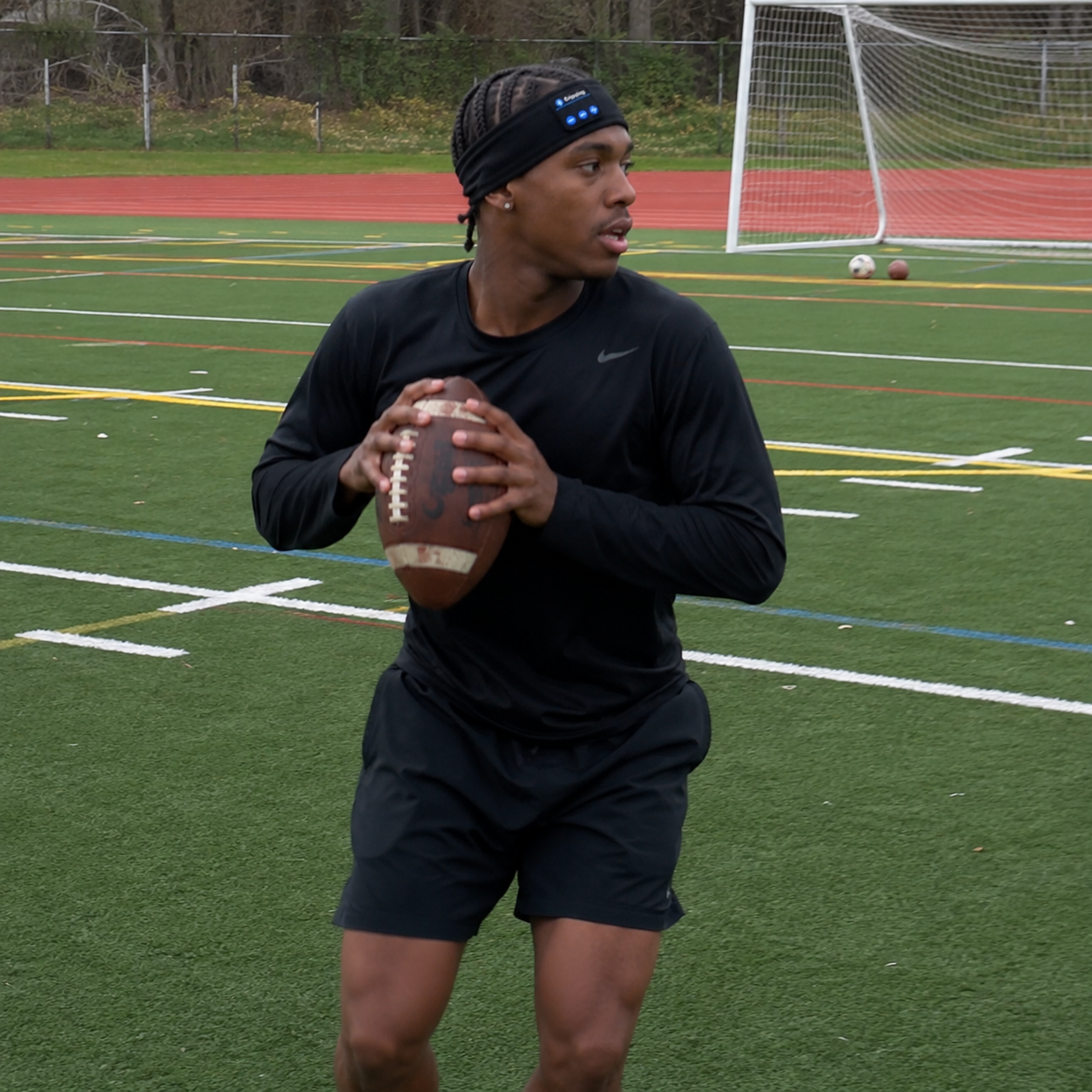 Football Headband Headphones — Fits Inside Your Helmet