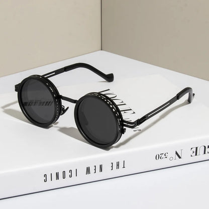 Polarized Round Sunglasses ND9 Adjustable Dimming Sun Glasses Men Women Retro Punk Men's Fishing Eyeglasses Outdoor Shades UV400